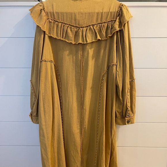 NWOT - Studded and Ruffled Long Shacket - Picture 6 of 6